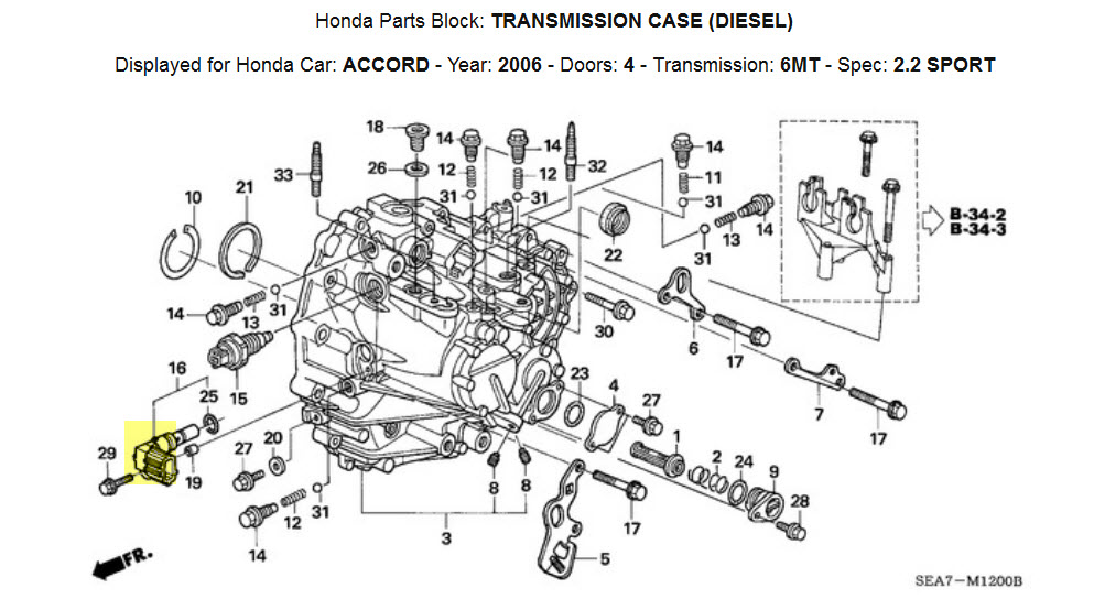 Diagram Honda Accord Transmission Diagram Mydiagramonline