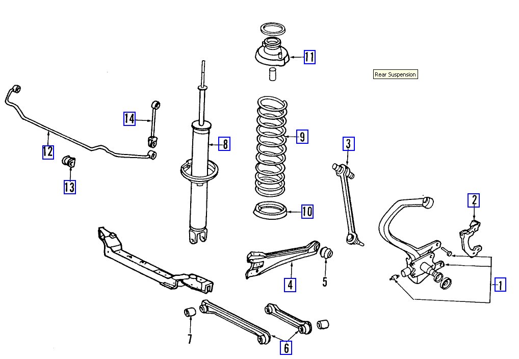 Components of rear suspension - Honda Accord Forum - Honda Accord
